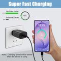 Super Fast Samsung Charger Type C 25W USB C Android Phone Charger Block 6.6Ft Black