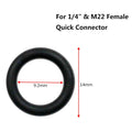 50Pcs Power Pressure Washer O-Rings for 1/4 Inch M22 Quick Connect Coupler (Black)