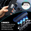 X Flat Magnetic Phone Mounts 3 Pack. Black Cell Phone Holder for Car Dashboard, Wall, Truck. Universal Stick on Ipad Wall Magnet Mount Kit for