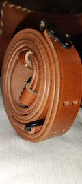 US M1907 Leather Sling WWII M1 Garand Leather Rifle Sling (Leather & Steel Hardware)