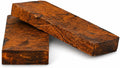 IECAP LLC Bookmatched Desert Ironwood Knife Handle Scales (Burl Ball Pattern) – Grade A, 1 Pair – Exotic Wood Knife Handle Material – Natural Iron