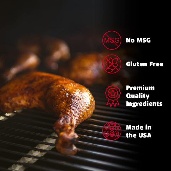 Myron Mixon BBQ Rub | Hickory Salt | Champion Pitmaster Recipe | Gluten-Free BBQ Seasoning, MSG-Free, USA Made | 16 Oz Hickory Salt 16 Ounce (Pack