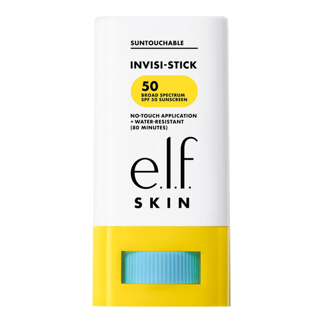 E.L.F. SKIN Suntouchable Invisi-Stick SPF 50, Clear Sunscreen for a Natural Fini