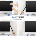 DOLLAR BOSS Monitor Memo Boards for Computers 2 Pcs Office Desk Accessories 11" X 3.1" Transparent Acrylic Monitor Side Panel Multifunction