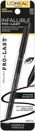 L'Oreal Paris Cosmetics Infallible Pro-Last Waterproof Pencil Eyeliner, Black, 0.042 Ounce,1 Count