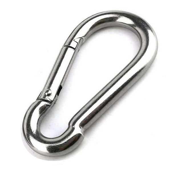 Large Carabiner Clip,5-1/2 Inch Heavy Duty Stainless Steel Spring Snap Hook for 