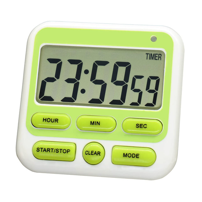 Digital Kitchen Countdown Timer - 24 Hours Large Display Count up down Timer Clock with Alarm Magnetic for Cooking Class