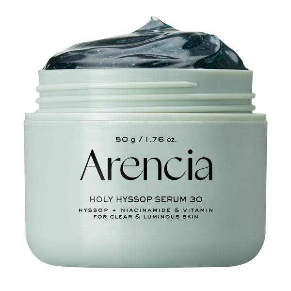 Arencia Glow Hyssop Overnight Face Mask Serum - hydrating & Anti-Aging Serum for younger looking Korean Glass Skin, Vitamin A, C, E, Niacinamide,