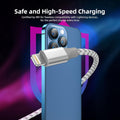 Iphone Charger 3 Pack 10 Ft Apple Mfi Certified Lightning Nylon Braided Cable Fast Charging Cord Compatible with Iphone 13 12 11 Pro Max XR XS X 8