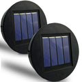 Replacement Solar Light Parts, 2 Pack Solar Lights Replacement Top, 8 lumens Solar Light Inserts for Lanterns, Waterproof Battery Box Top DIY