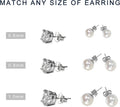 30pcs/15 Pairs Hypoallergenic Earring Backs Replacement,Plated Silver Secure Ear Lockings for Stud Earrings, Ear Nut for Posts 6x4.5mm