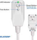ELEGRP 0651510LY L15515 L22515 18AWG LCDI Power Cord Plug for A/C Air Conditioner, E250451 UL Certified, 7.5FT Leakage Current Detection