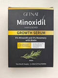 5% Minoxidil with Rosemary and Biotin for Men and Women Hair Growth,Beard Growth Kit,Scalp Serum for Thicker Fuller Hair 2 Fl Oz (Pack of 2)