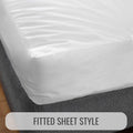 DMI Waterproof Mattress Protector, White, 36x80x6 Inch, Noiseless Plastic Fitted Hospital