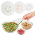 Plastic Bowl Covers, Elastic Reusable Food Covers for Bread Proofing, Storage & Outdoor Use – 100 Pack, Stretch Fit, 3 Sizes 100 Pack, 3 Sizes