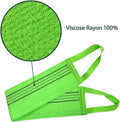 X (3 Pcs) Long Exfoliating Back Washcloth Bath Wash Towel Korean Italy Towel