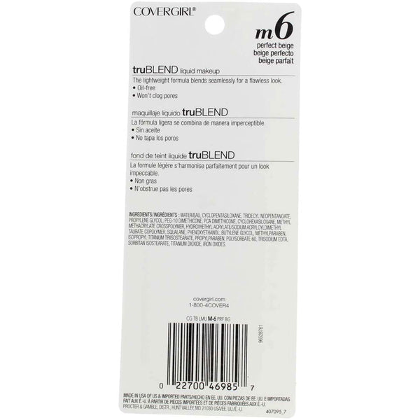 Covergirl Trublend Liquid Makeup, Perfect Beige, 5 Ounce