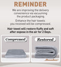 Hicober Microfiber Hair Towel Wrap for Women, Purple Blue Grey, 3-Pack Blue,grey,purple Large