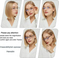 Henotin 5-Pack Reading Glasses Blue Light Blocking Anti Eyestrain Computer Reading Glasses for Women and Men Readers (5 Pack Mix Color, 2.00,