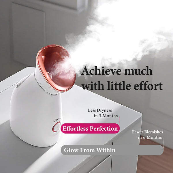 Colorfarm Facial Steamer Nano Ionic: Face Steamer Deep Cleaning Unclogs Pores - Humidifier Hot Mist Home Sauna Spa for Women Men Sinuses