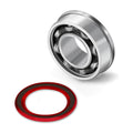XiKe Flanged Ball Bearings ID 5/8" x OD 1-3/8", 10 Pcs | Applicable for Lawn Mower, Wheelbarrows, Windwill, Wagon, Carts & Hand Trucks Wheel