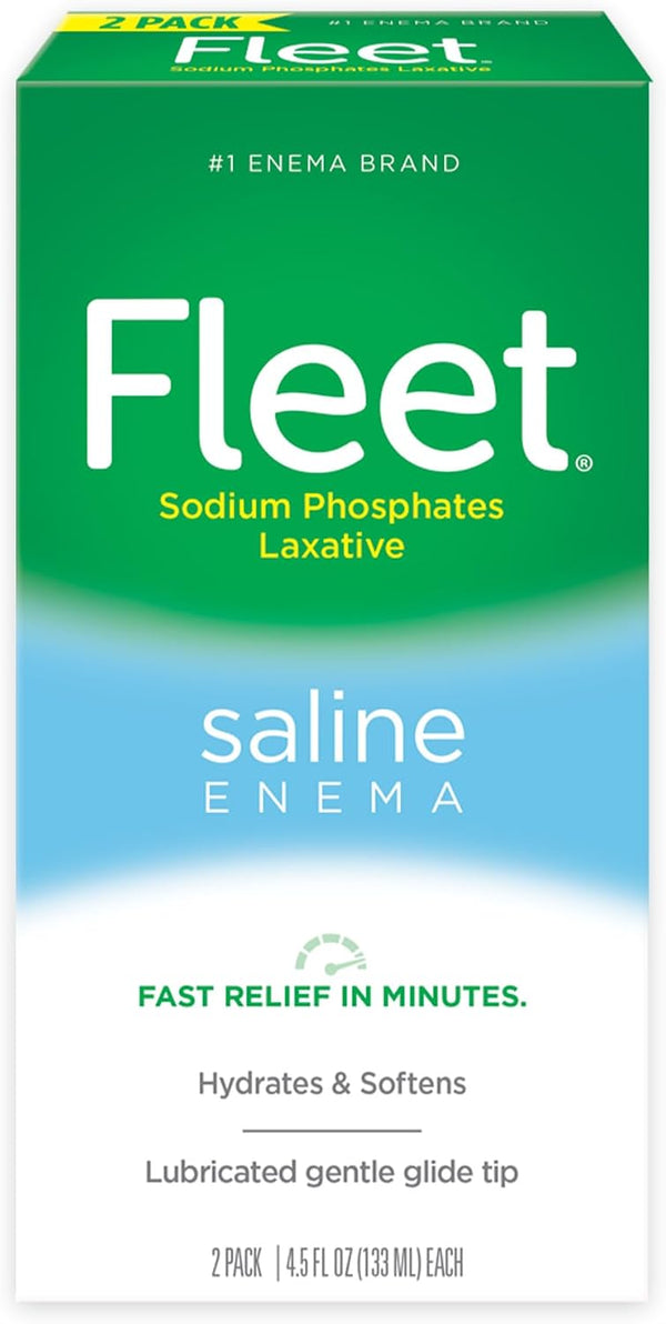 Fleet Adult Enema, 4.5 Fl Oz (Pack of 2) Enema 9 Fl Oz (Pack of 1)