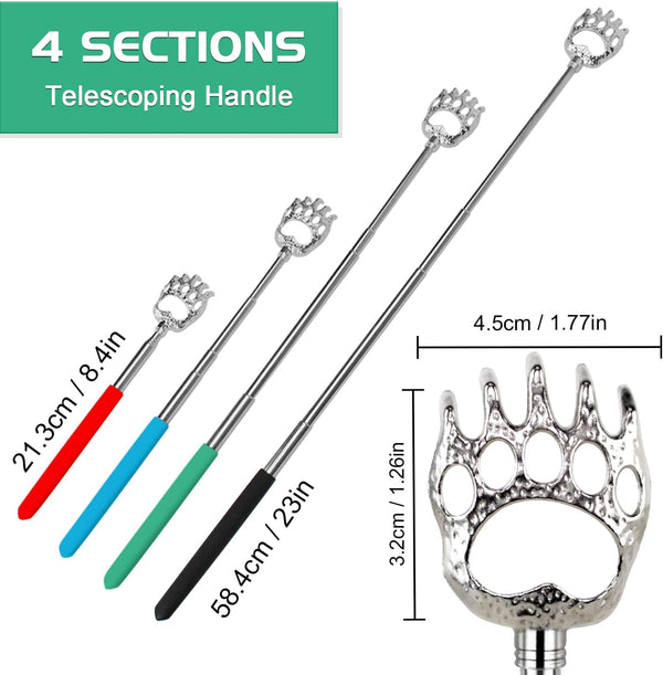 HOFASON 6 Pack Back Scratcher Fathers Day Dad Gifts, White Elephant Gifts for Adults, Stocking Stuffers for Men Women Teens, Prizes for Adults (Muti)