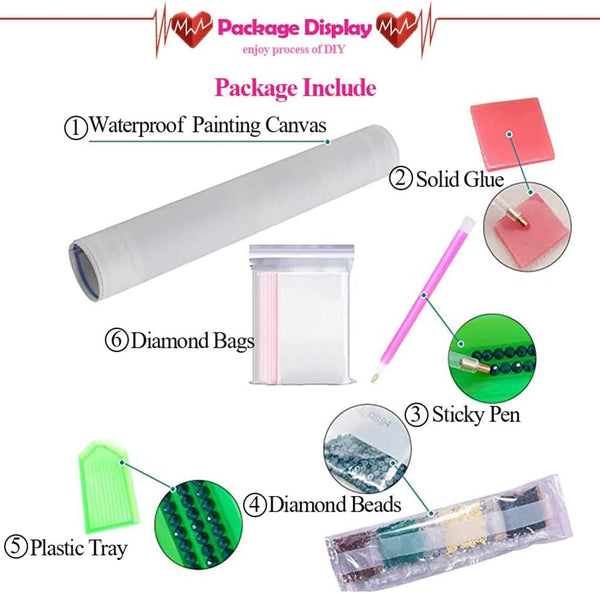 Eiazuiks Diamond Painting Kits for Adults, Landscape 5D DIY Diamond Art Kits Full Drill Diamond Dots for Gift Wall Decor and Relaxation Gem Arts