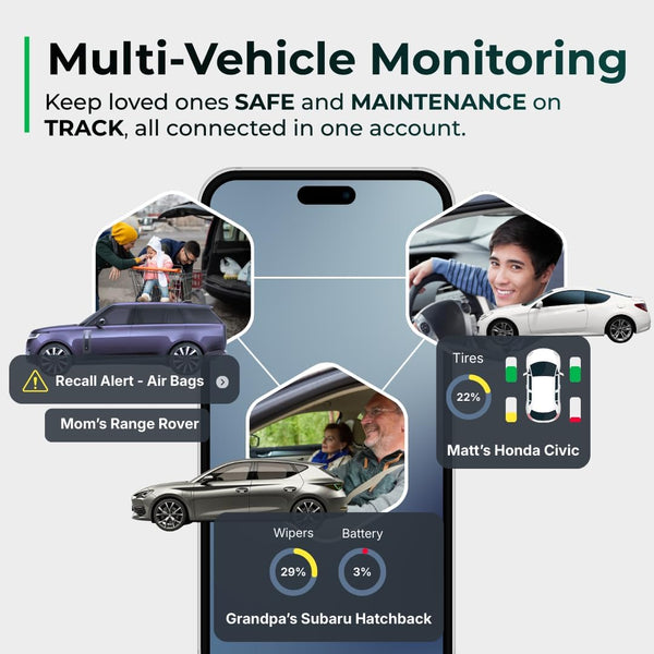 FIXD Bluetooth OBD2 Scanner - Car Diagnostic Check Engine Code Reader | Value 3-Pack | iPhone/Android compatible | Automotive scan tool for