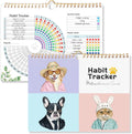 Daily Habit Tracker with Sticker Habit Tracker Calendar Habit Journal with Spiral Binding 11.69 * 8.27