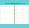Daily Planner Undated - A5 To Do List Notebook Hourly Schedules, Spiral Appointment Planner for Women and Men, PVC Hardcover, Inner Pocket,