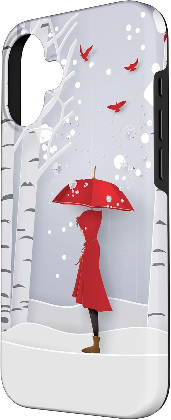 Winter Theme Forest Nature Snow Teen Girls Women Case for iPhone 16