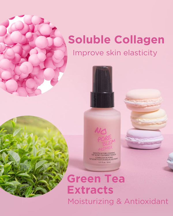 TOUCH IN SOL No Poreblem Primer – Pore Primer for Korean Makeup, Mattifying Primer for Oily Skin, Pore Eraser for Large Pores, Blurring Finish