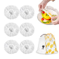 200PCS Bowl Covers Bread Proofing with Storage Bags, Fits Bowls up to 12", Plastic Wrap for Food Plastic Bowl Covers Elastic Reusable Plate Covers