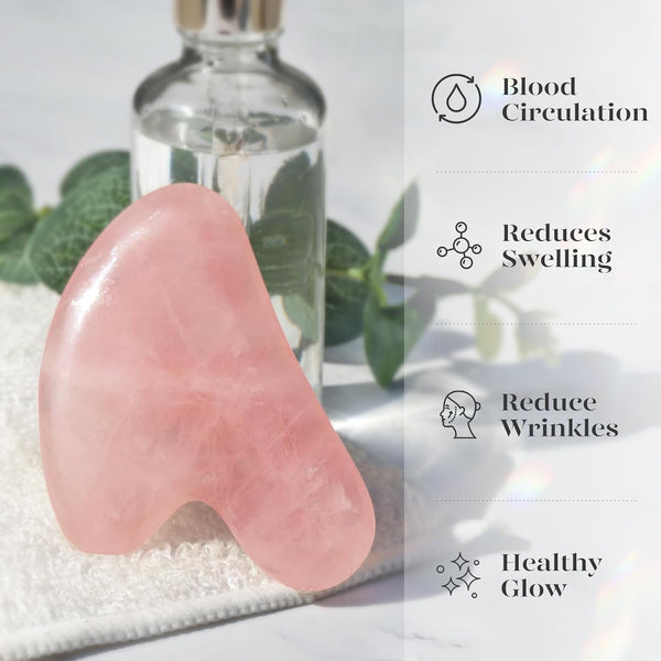 BAIMEI Gua Sha Facial Tool for Self Care, Massage Tool for Face and Body Treatment, Relieve Tensions, Reduce Wrinkles and Redness, Skin Care Tools