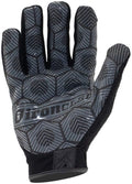 Ironclad Command Grip Work Gloves; Touch Screen Gloves Conductive Palm & Fingers, Extreme Grip, Durable, Performance Fit Medium (Pack of 1) Black