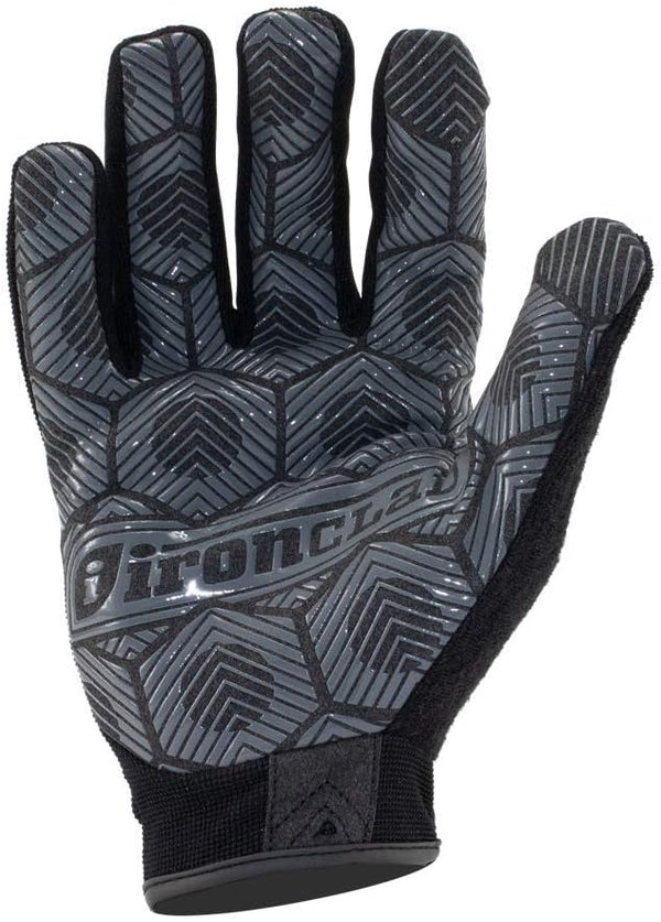 Ironclad Command Grip Work Gloves; Touch Screen Gloves Conductive Palm & Fingers, Extreme Grip, Durable, Performance Fit Medium (Pack of 1) Black