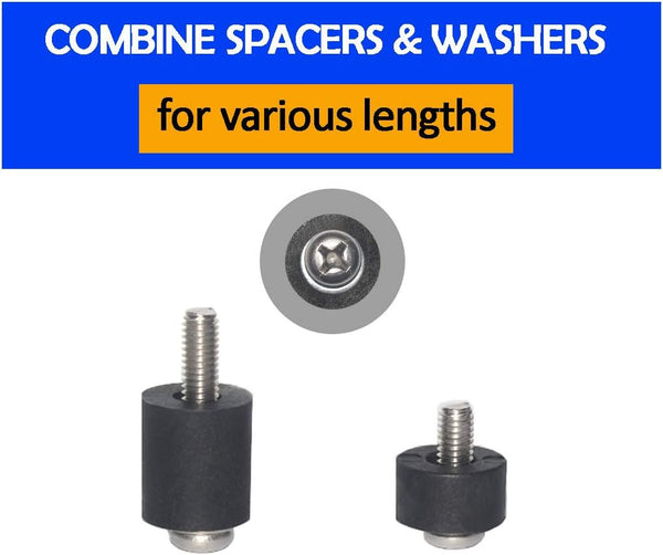 Coret Universal TV Mount Hardware Kit, Compatible with LG, Sanyo, Haier & More, Wall Mount, Includes M4, M5, M6 Screws, Washers & Spacers