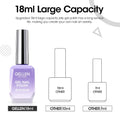 GELLEN Black Gel Nail Polish 18ML 1Pc Sheer Classic Black Gel Polish Soak off UV Light Translucent Nail Polish Salon DIY Nail Art Manicure at Home