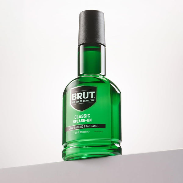 Brut Splash-On Classic Scent for Men, 3.5 Oz