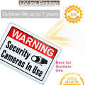 Large Video Surveillance Sign, Security Cameras In Use, 10x14, 2 Pack | UV Printed Rust-Free Aluminum; Weatherproof For Home, Business, Gate,