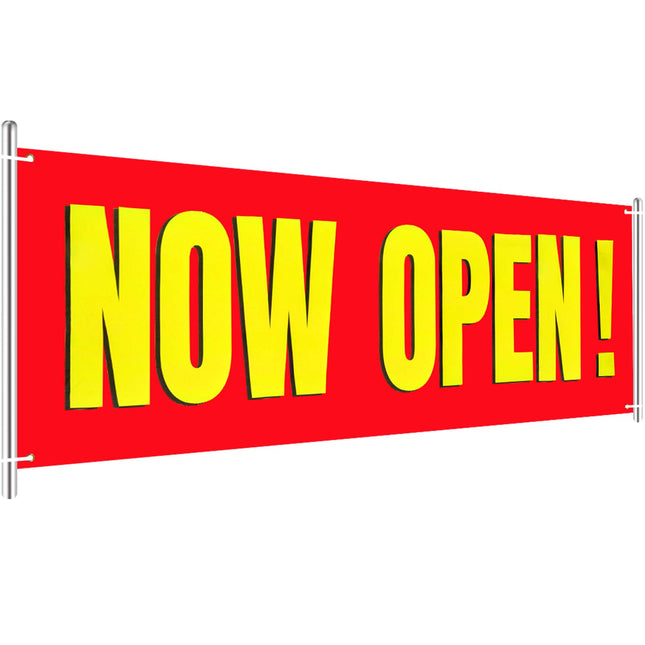 Large Now Open Banner Outdoor Indoor Signs Polyester Oxford Cloth Now Open Sign 