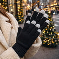 12 Pairs Winter Gloves, Adult Warm Knit Unisex Stretchy Bulk Pack Mens Womens Magic Glove 12 Pairs Touch Screen Assorted