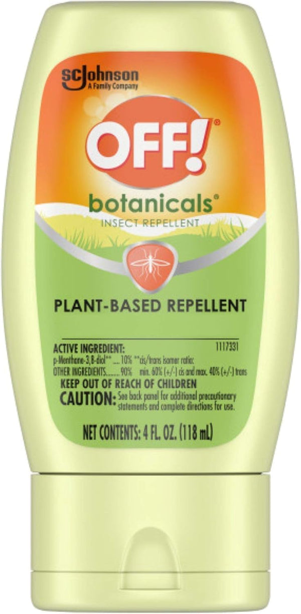 OFF! Botanicals Insect Repellent Lotion, Plant-Based Bug and Mosquito Repellent, 4 Oz
