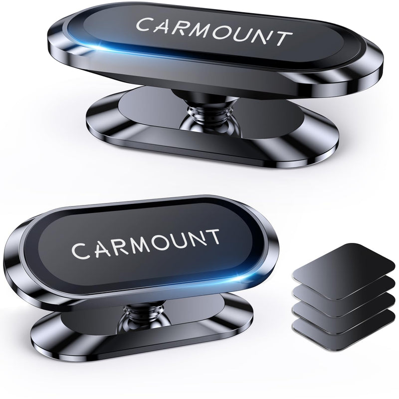 【2-Pack】 Magnetic Phone Holder for Car【Strong Magnets】 Carmount 2.0 Magnetic Phone Mount for Car【360°Rotation】 Car Mount for Cell Phone Holders