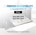 MX-C35TB Black MX-C35T Toner Cartridge, 9,000 Page-Yield | Compatible with Sharp MX-C35TB MX-C357F MX-C407P