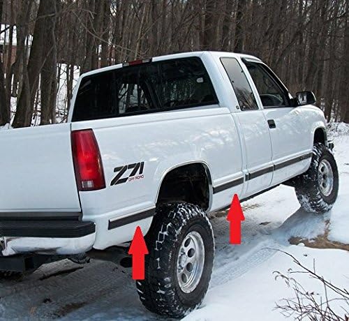 Automotive Authority Replacement Chrome Side Body Trim Molding for 1988-1998 Chevy GMC Tahoe Suburban Silverado Pickup Truck - 2.5" (Full Roll - 320")
