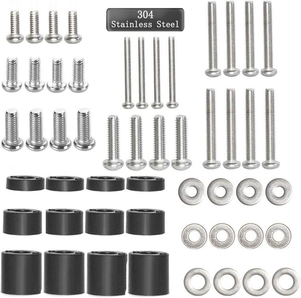 Coret Universal TV Mount Hardware Kit, Compatible with LG, Sanyo, Haier & More, Wall Mount, Includes M4, M5, M6 Screws, Washers & Spacers