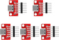 DIANN 5pcs USB Type-C Breakout Board Serial Basic Breakout Female Connector Type PCB Converter Board