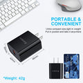 Quick Charge 3.0 Wall Charger Fast Charging Block for Samsung Galaxy A17 5G 1-Pack Black